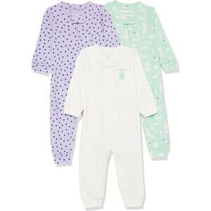 Amazon Essentials Unisex Toddler Snug-Fit Cotton Footless Sleeper Pajamas 18M